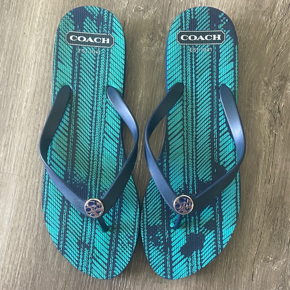 Coach flip flops
